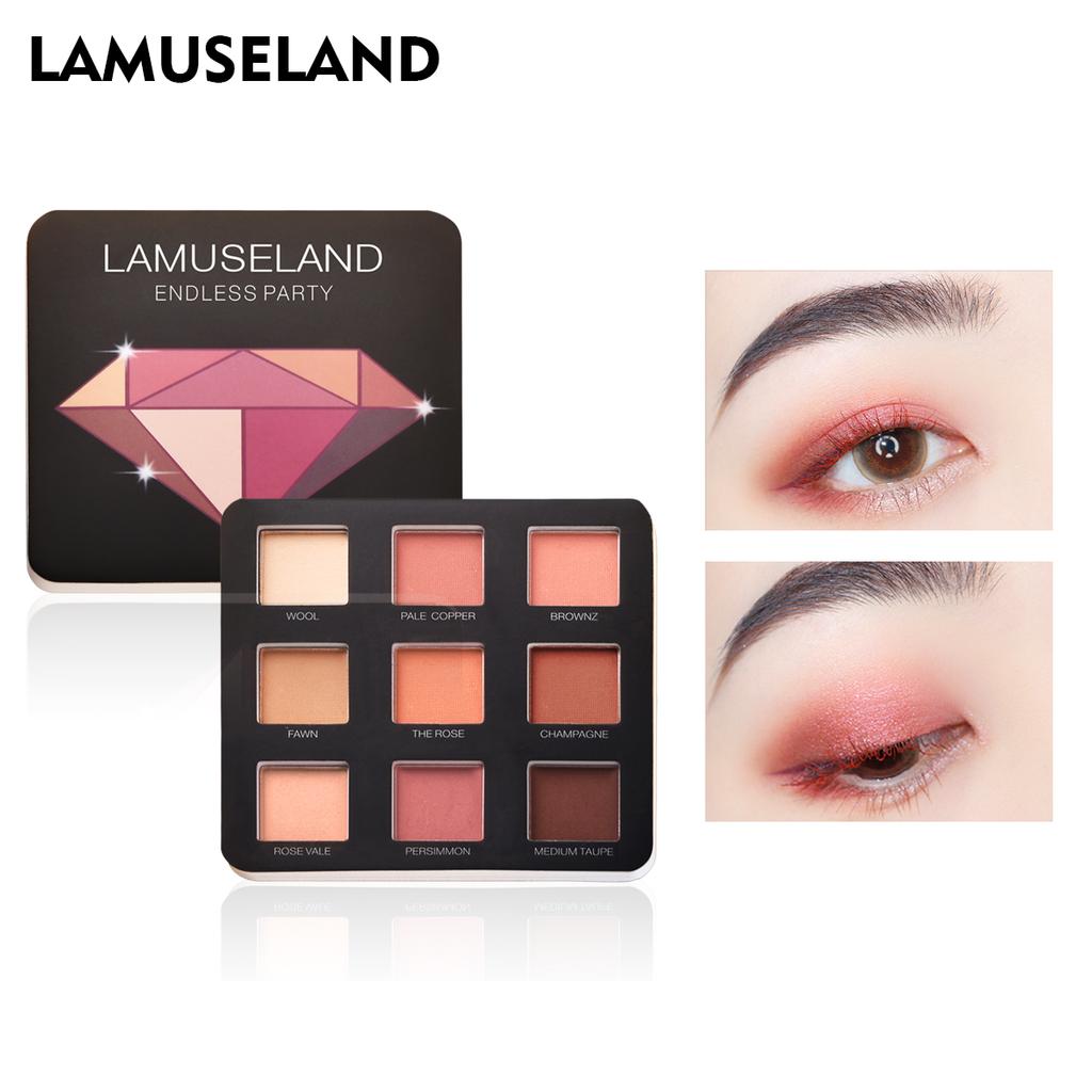 LAMUSELAND 4 шт./компл. набор для макияжа глаз, тушь + подводка для глаз + карандаш для бровей + палитра теней для век