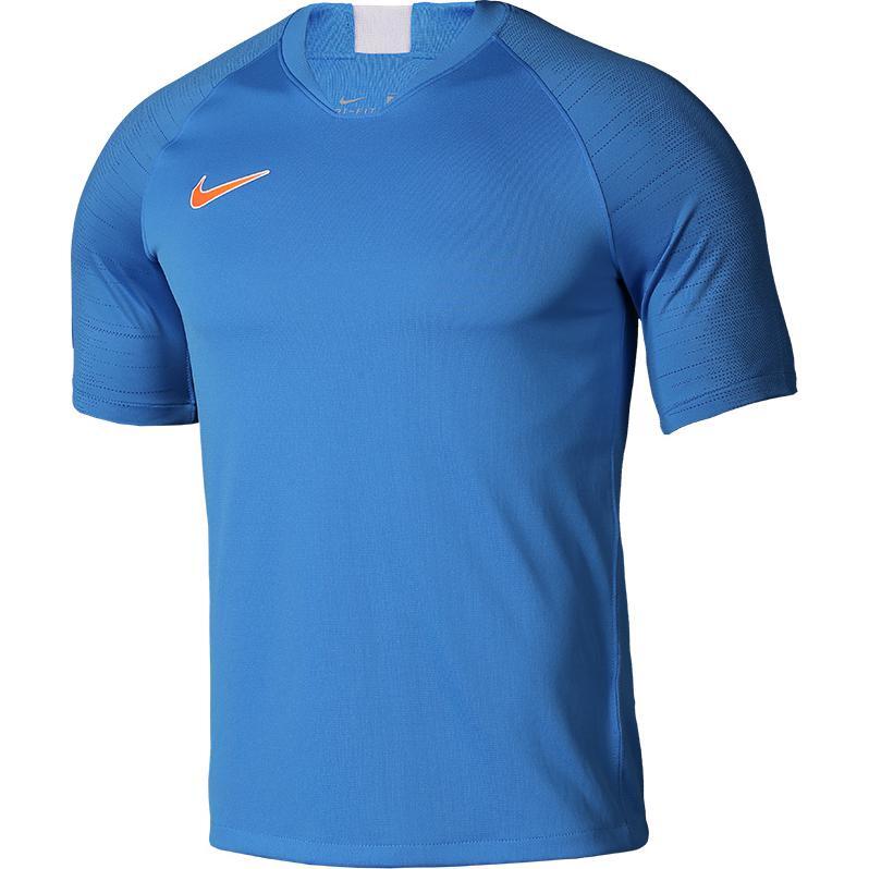 Nike Удобный пуловер с V-образным вырезом, короткий рукав, футбольная футболка AT5871-436