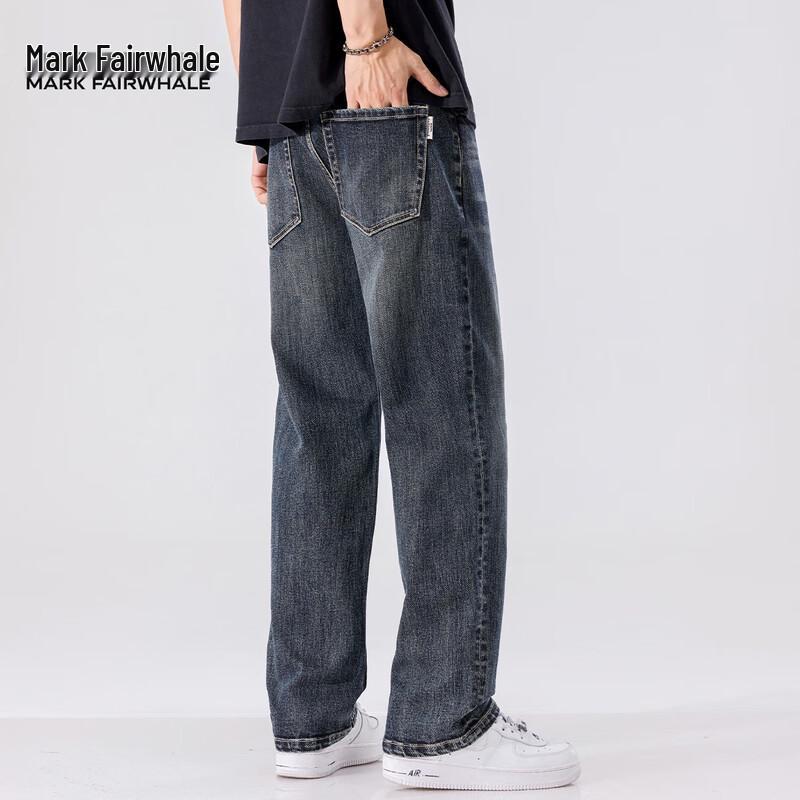 Мужские джинсы Mark Fairwhale в стиле ретро, свободного кроя, прямые