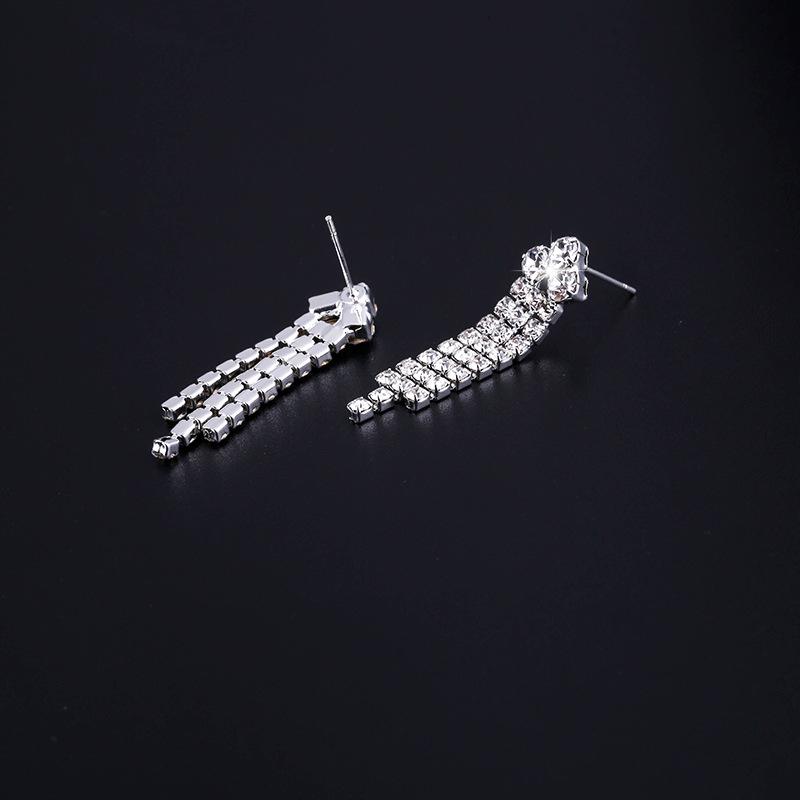 Angel wing necklace choker bridal set accessories 563 wing crystal