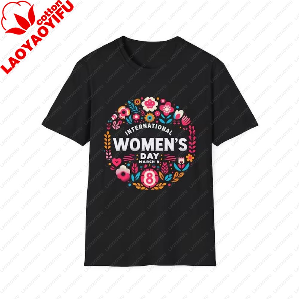 March 8th International Womens Day Shirt Womens History Month Tshirt Group Clothing Fashion Casual Festival Streetwear