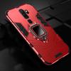 KEYSION Shockproof Armor Case For OPPO A9 2020 A11X Stand Holder Car Ring  Silicone Phone Back Cover