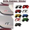 AABIK1 Metal Car Grille Emblem Rear Trunk Badge Stickers for Volkswagen VW R Rline Polo Golf Jetta Beetle CC Bora Tiguan Touran Passat
