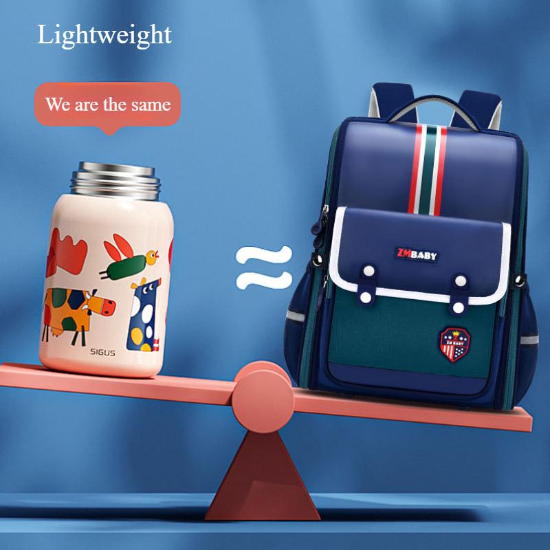 ZMBABY Модный английский стиль осень новый школьный рюкзак для учеников начальной школы интегрированный полностью открывающийся большой вместительный детский рюкзак для мальчиков 1-3-4 классов