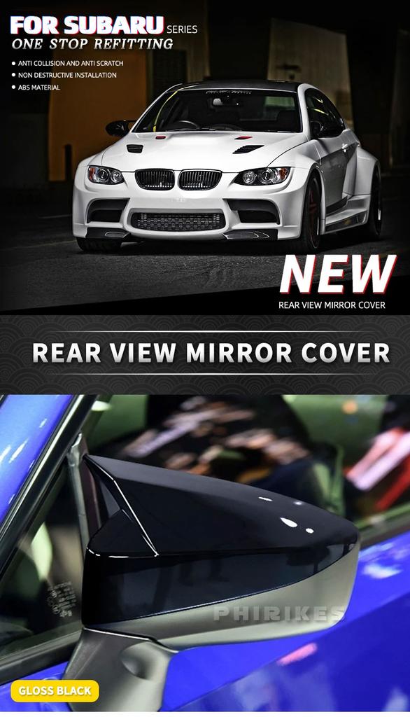 Для Toyota 86 Subaru BRZ 2012-2020 ABS Carbon Fibre Боковая дверь Зеркало заднего вида Накладки Авто Стайлинг Внешние аксессуары