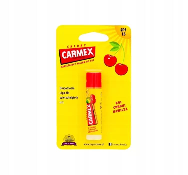 Carmex Cherry Lip Balm, Moisturizing, Spf 15, Cherry 4.25