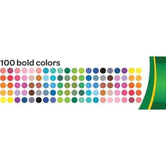 Feutres - Crayola - 100 pièces - Super-pointe - Multicolore - Pour enfants à partir de 3 ans