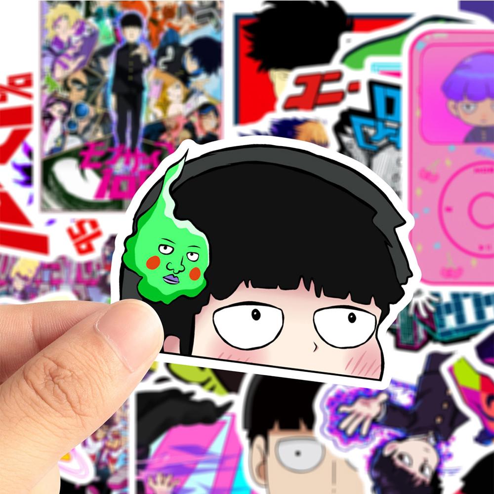 10/30/50 шт. Классические наклейки Mob Psycho 100 Аниме Мультфильм Декор Наклейка DIY Скейтборд Телефон Шлем Машина Крутая Граффити Наклейка