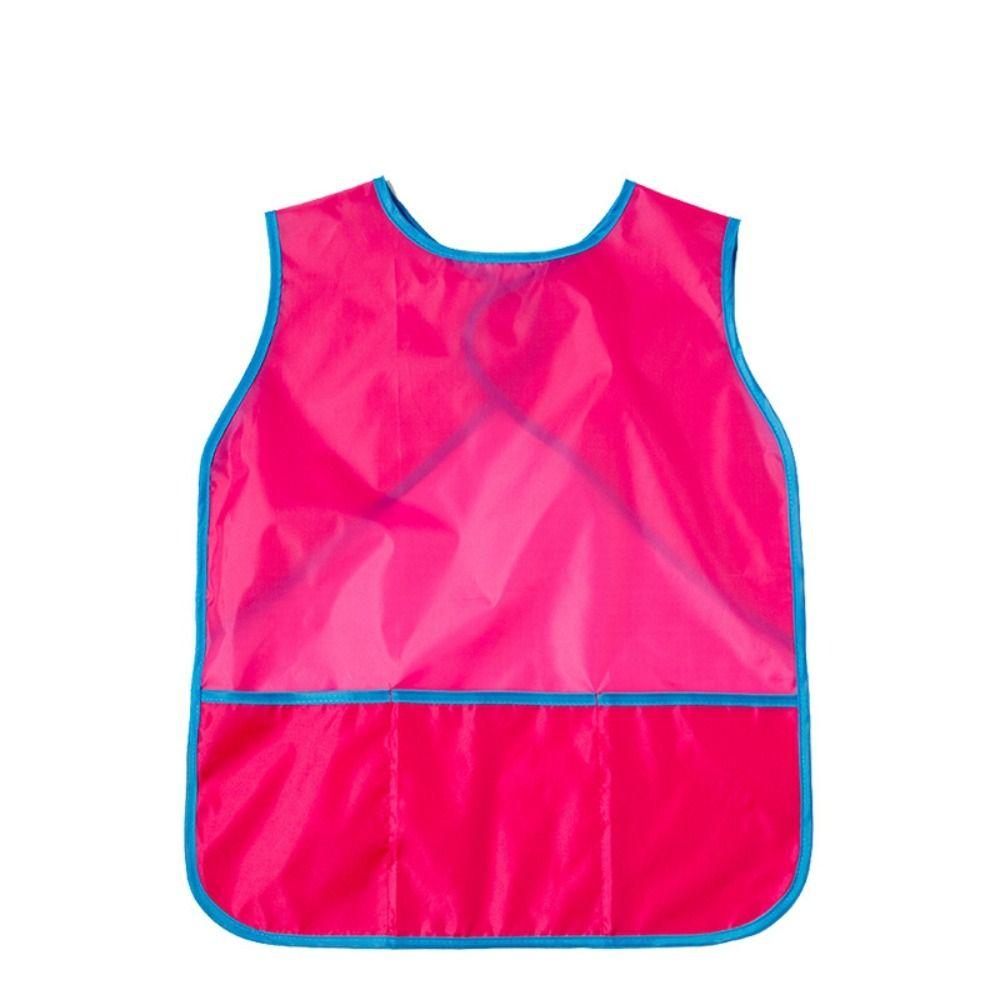 With 3 Pockets Painting Aprons Waterproof Kids Apron Craft Activity Kids Art Smock Cook