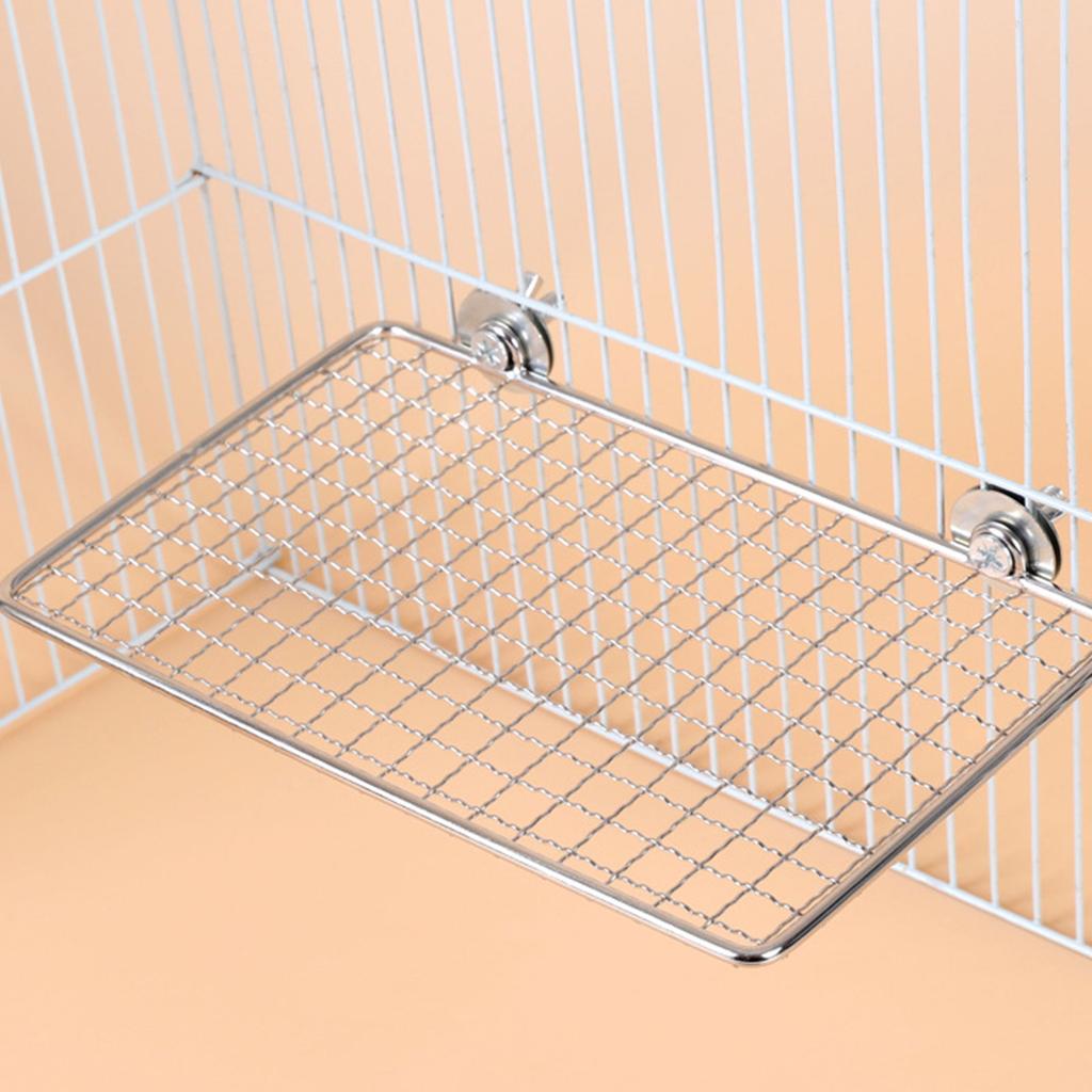 Платформа-присада из нержавеющей стали, безопасная полка для отдыха и прыжков для попугаев и птиц, аксессуары для клетки