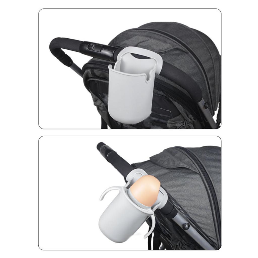 Мягкий силиконовый держатель для стакана, многофункциональный держатель для бутылок для беговой дорожки, велосипеда, детской коляски, серый