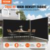 Black Retractable Patio Screen 236 Inch In Length Office Dividers 71Inch In Height Retractable Screen Partition Wall Outdoor Retractable Gate