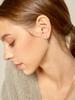 Geigerjewelry Серьги-гвоздики кубической формы с одним замком Gisvee110 (Булавка из серебра 925 пробы)