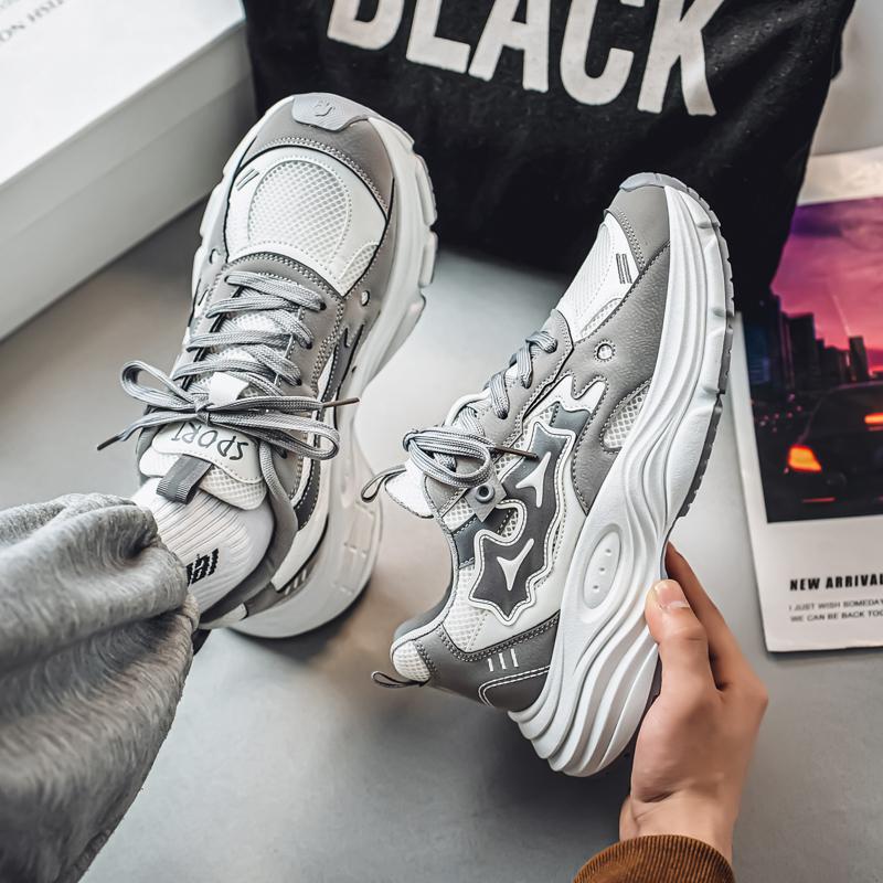 Мужская обувь 2025 новый весенний тренд универсальные износостойкие студенческие спортивные и повседневные кроссовки мужские дышащие кроссовки для папы