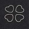 30pcs Earring Pendants DIY HeartShaped Stainless Steel Hollow Frame Pendants For Earring Necklace Bracelet Craft