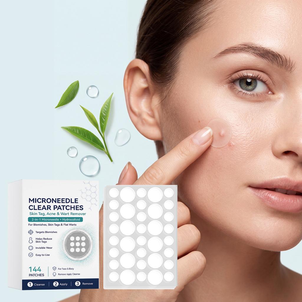 Salicylic Acid Acne Patches, Gentle Formula Facial Pimple Patch, Soothing Skin Care, Hydrating & Smoothing, Invisible Spot Treatment, 144 Count