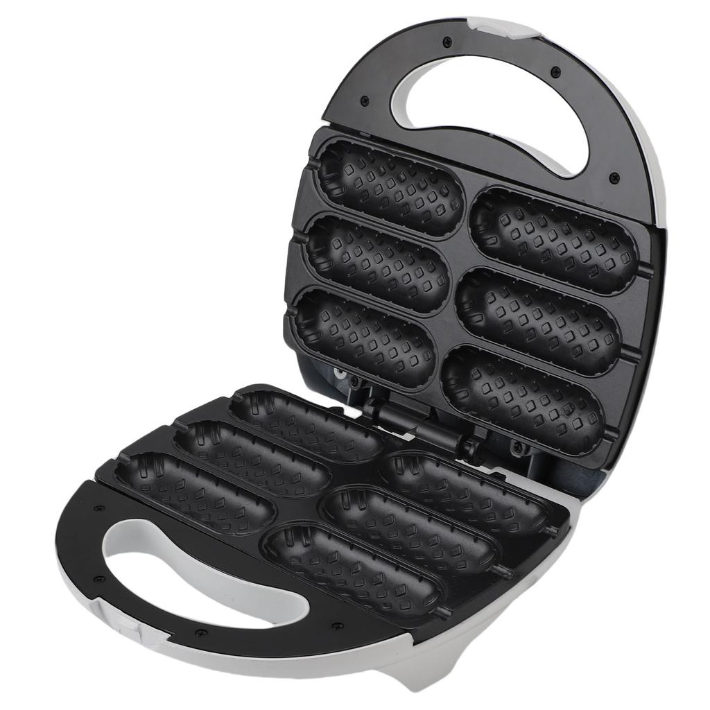 Машина для приготовления хот-догов с антипригарным покрытием для завтрака, гриль-печь, 750 Вт, машина для приготовления сосисок в булочках для дома