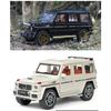 1/24 Benz G63 SUV литая модель автомобиля из литого металла и игрушечная модель внедорожника для моделирования звука и света коллекционная игрушка в подарок