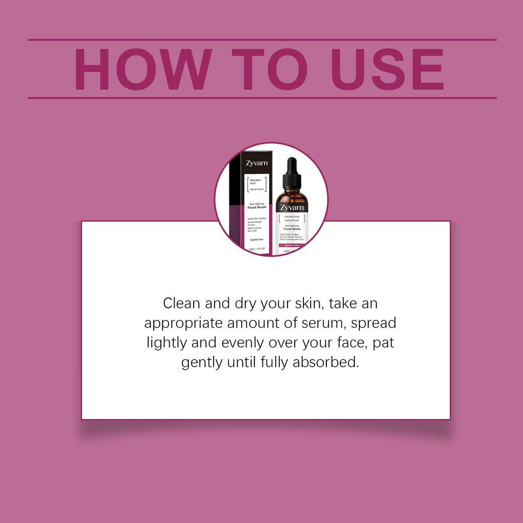 Skin-Brightening Serum: Gently exfoliates, balances oil production, and absorbs easily for a lightweight, refreshing, non-greasy formula.