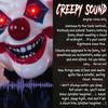 190cm Life Size Animated Clown Halloween Decoration Scary Halloween Animatronics Decor With Sound Touch Activated