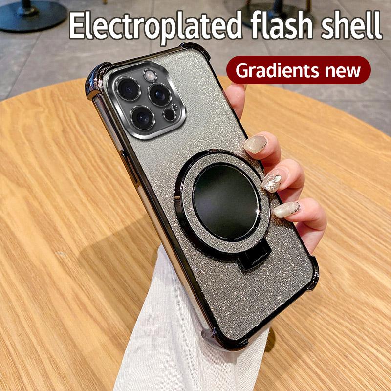 Противоударный чехол для телефона 6D с блестящим зеркальным кольцом для Google Pixel 7 8 9 10 Pro XL Google Pixel 9A 8A 7A 10 9 8 7 Pro 5G Мягкая накладка