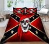 Home Bed Set Skull Print Pillowcase Bedspreads Soft Duvet Cover Queen King Size Teen Boy Girl 3D Soft Quilt Cover