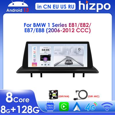 10,25-дюймовый Android-автомагнитола для BMW 1 серии 06-12 E87 E81 E82 E88 CCC CIC, автомобильный мультимедиа-стерео Carplay, Wi-Fi, GPS, 1920*720, интеллектуальный RDS