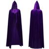 Halloween hooded long cape with ties, lightweight spring/autumn cape, unisex, for cosplay and performance