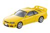 TOMYTEC Tomica Limited Vintage Neo Nissan Skyline Sports Coupe 25GT TURBO с Дополнительными Деталями 1998 года, Готовая Модель 1/64 LV-N365a, 2-дверный, Желтый,