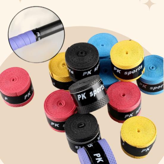 5 шт. Лента для обмотки ручки бадминтонной ракетки Противоскользящая Впитывающая пот Ударопрочная Дышащая Эластичная Обмотка для рукоятки удочки/теннисной ракетки/падла