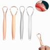 1Pc/2/4/10//20/50Pcs Dental Stainless Steel Tongue Scraper Bad Breath  Tongue Coating Cleaner Oral Care Tools Large/Small