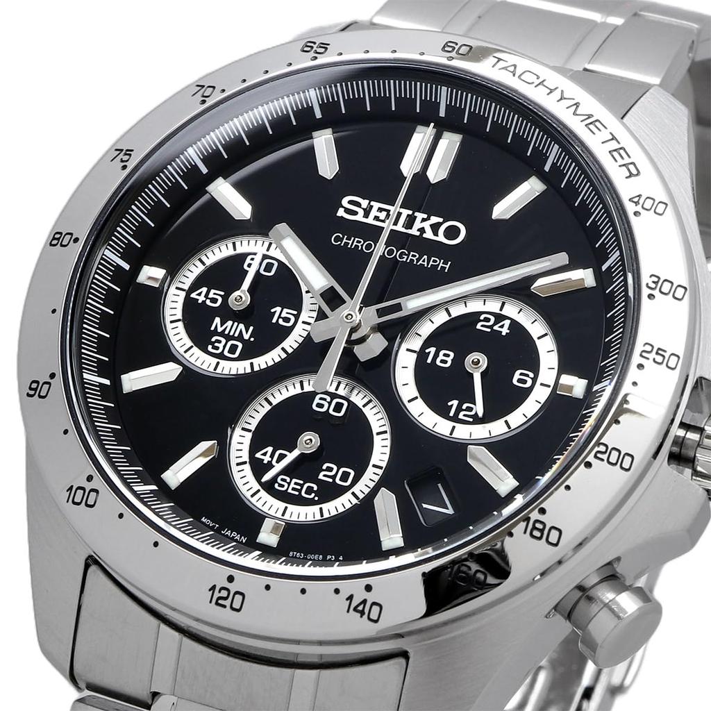 SEIKO Second Chronograph Quartz Watch SBTR013 Black [Seiko] 1/5 Мужские []