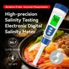 Worldwide Popular Digital Salt Tester Auto Calibration ABS for Aquaculture Catering Low Sodium Daily Cooking