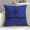 classic beverage brand Veuve Clicquot Cushion Cover Soft  EasyWash Pillow Case  Versatile for Couch Bed Travel and Office