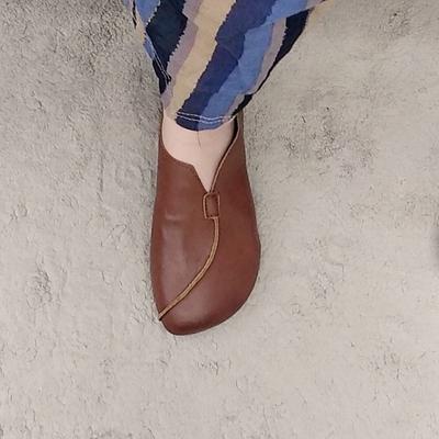 2024 микрофибровая кожа балетки женская ортопедическая обувь широкий носок мокасины для вождения женские лаконичные слипоны простые ленивые туфли