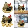 Имитация курицы, модель, украшение, поддельная фигурка курицы для сада, двора