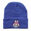 Men's and women's outdoor sports warm hats, autumn and winter trendy cartoon woolen hats, Labubu embroidered student knit hats