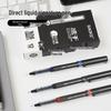 Быстросохнущая черная шариковая ручка с игольчатым стержнем для экзаменов и подписей