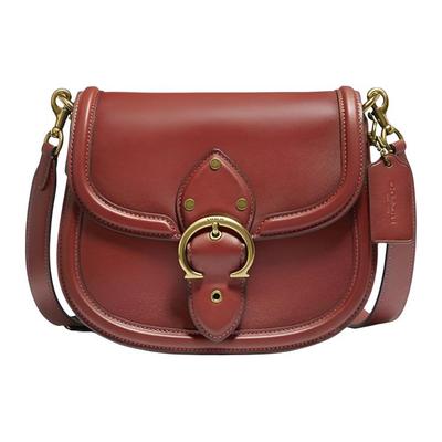 Модная Винтажная Кожаная Сумка-Седло с Застежкой-Защелкой Crossbody Женские сумки Коричневый Красный C0749-B4SAR