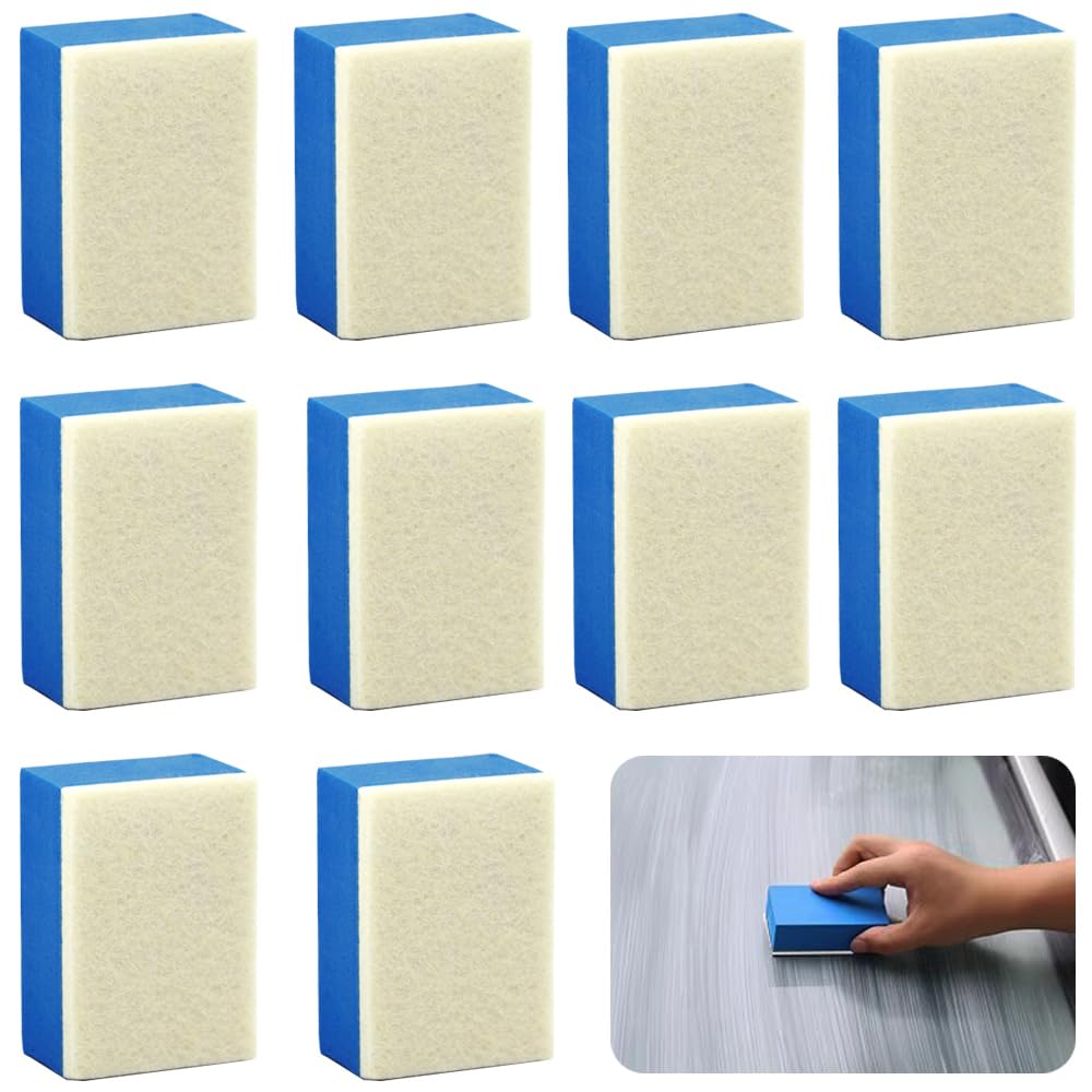 Car Wash Sponge, Felt Sponge, Set of 10, Scale Removal, Scum Remover, Film