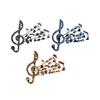 Броши с музыкальными нотами для женщин, унисекс, серые, синие, кофейные, классические, для любителей музыки, вечеринок, офиса, брошь-булавка, подарки