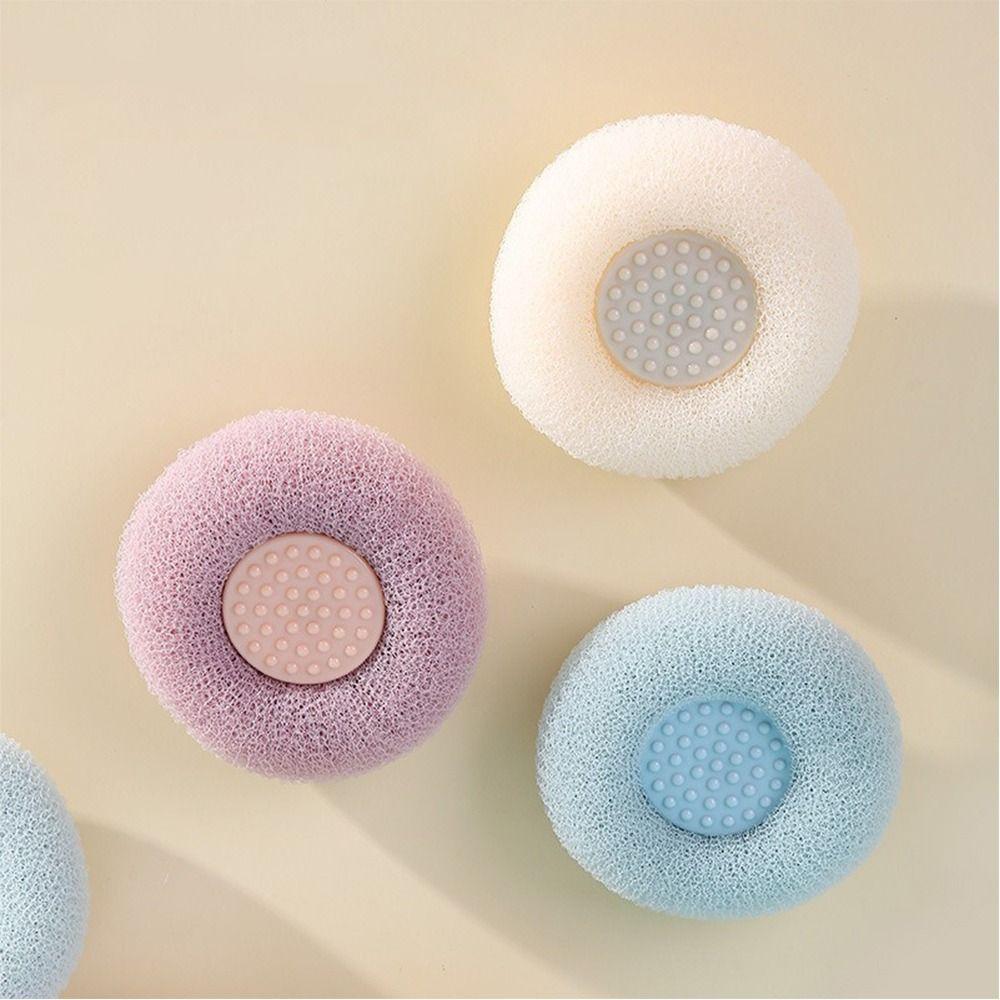 Body Scrubber Cleaning Brush Bathroom Supplies Flower Bath Rub Massage Bath Ball  for Bathroom