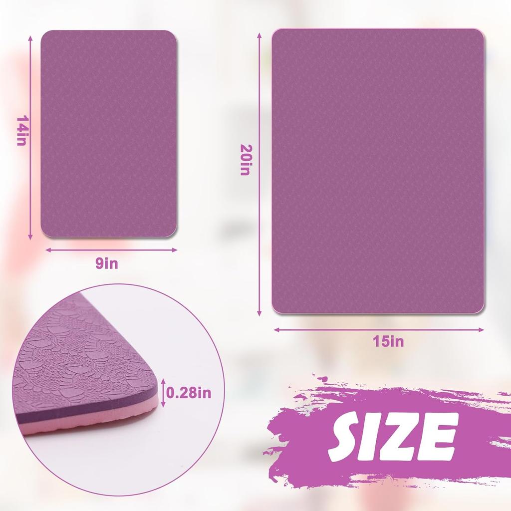 Sewing Machine Muffling Mats 2 Pcs, Serger Sewing Machine Pedal Mat for Reducing Vibrations Noise and Preventing Machine Movement, Sewing Supplies,