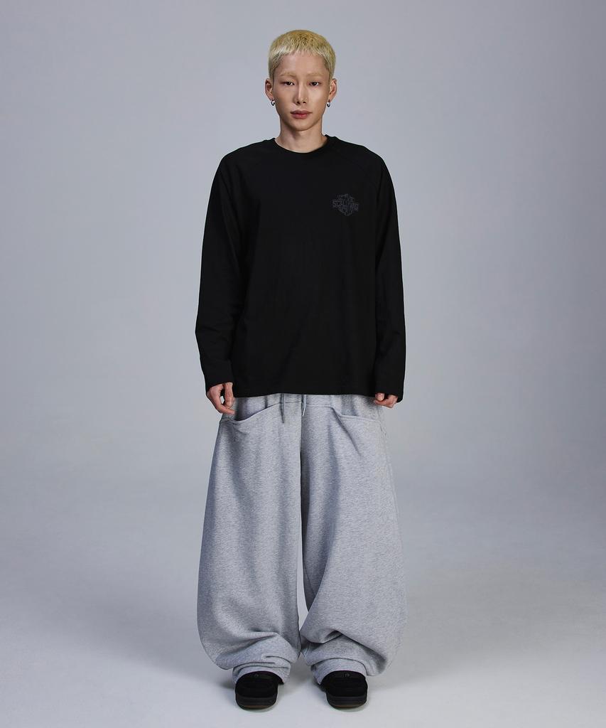 SCALLYWAG Back Pocket Eyelet Sweatpants [Grey]