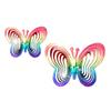 Wind Chimes Plastic Butterfly Reflective Rotating Windmill Decoration for Hanging Bring Happiness Outdoor Garden