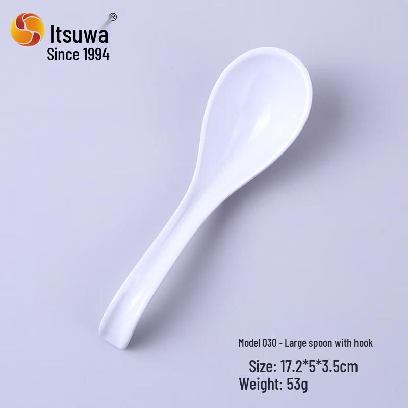 A5 Melamine White Dining Spoons