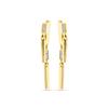 Boucles D'oreilles Luxenter En Argent Sterling 925 Et Zircone Brillante Finition or Jaune 18k-Onca