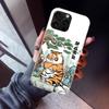 Cartoon Fat Tiger Phone Case For iPhone 17 Air 16 15 Pro Max 14 Plus 13 Mini 12 11 Cover 7 8 SE Silicone Shell Print Fundas 17 A