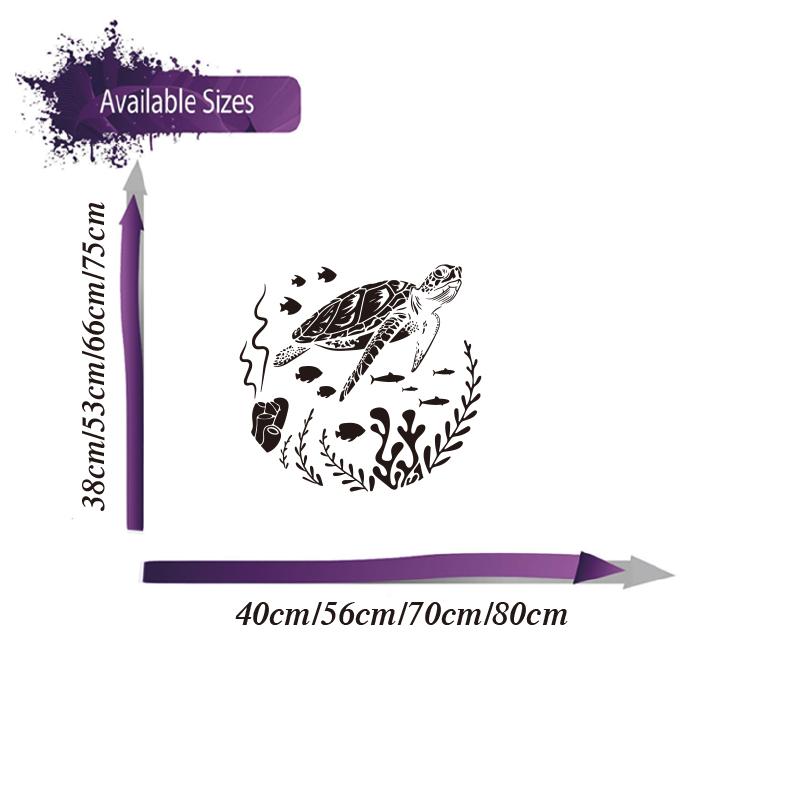 Large Turtle Under The Sea Truck Car Sticker Decal Travel Adventure for Camping RV Motorhome Caravan Vinyl