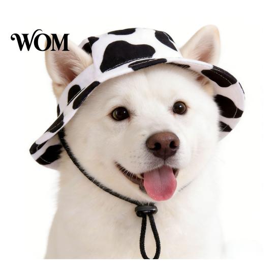 Soft Pet Hat Dog Sun with Ear Holes, Wide Brim Protection Hat, Adjustable Durable Drawstring for Small And Medium Dogs Outdoor Walking Hiking